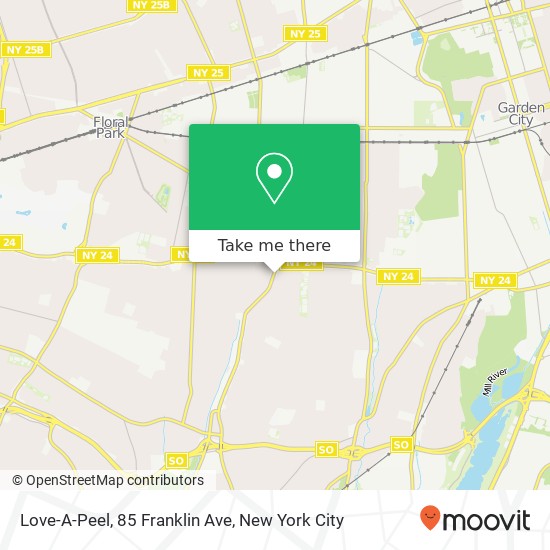 Mapa de Love-A-Peel, 85 Franklin Ave