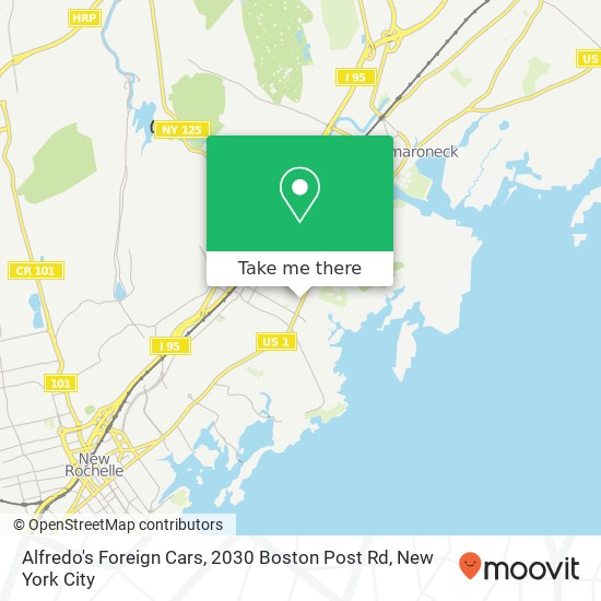 Mapa de Alfredo's Foreign Cars, 2030 Boston Post Rd