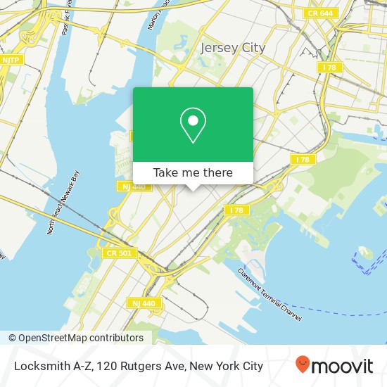 Locksmith A-Z, 120 Rutgers Ave map