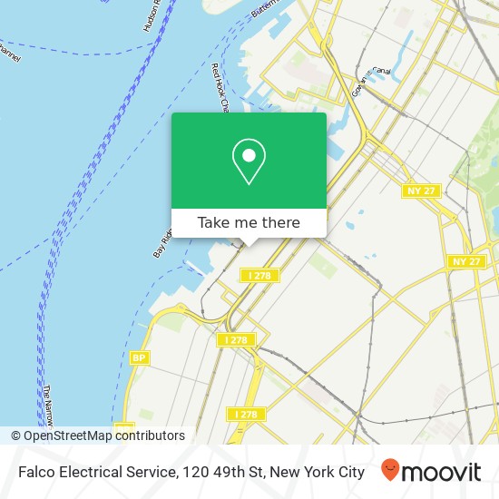 Mapa de Falco Electrical Service, 120 49th St