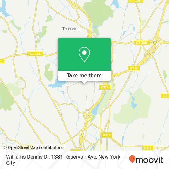 Williams Dennis Dr, 1381 Reservoir Ave map