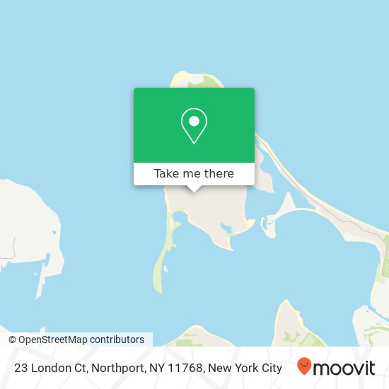 Mapa de 23 London Ct, Northport, NY 11768