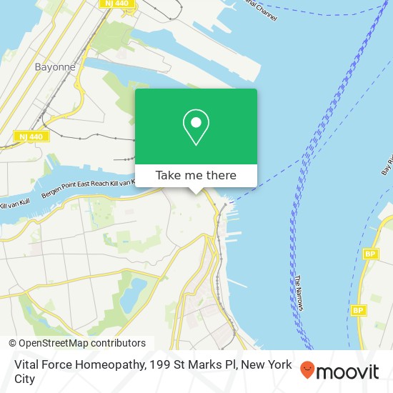 Mapa de Vital Force Homeopathy, 199 St Marks Pl