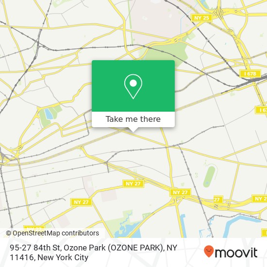 95-27 84th St, Ozone Park (OZONE PARK), NY 11416 map