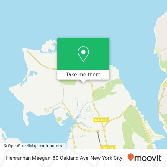 Mapa de Henranhan Meegan, 80 Oakland Ave