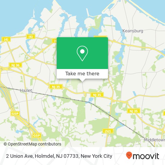 2 Union Ave, Holmdel, NJ 07733 map