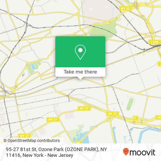95-27 81st St, Ozone Park (OZONE PARK), NY 11416 map