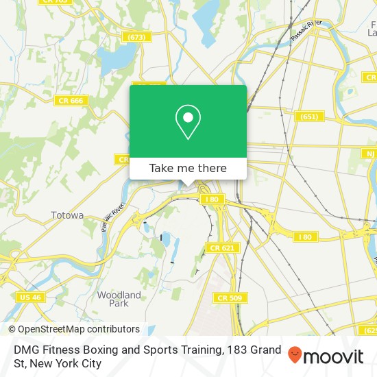 Mapa de DMG Fitness Boxing and Sports Training, 183 Grand St