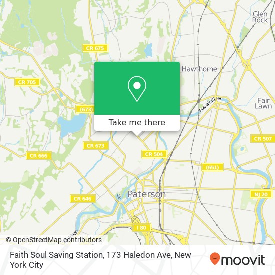 Mapa de Faith Soul Saving Station, 173 Haledon Ave