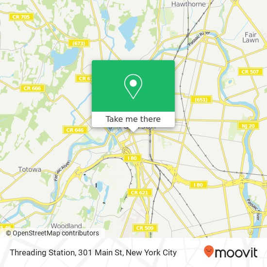 Mapa de Threading Station, 301 Main St