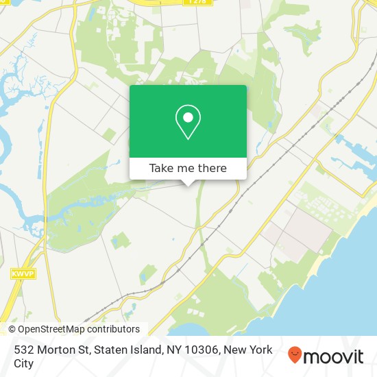 Mapa de 532 Morton St, Staten Island, NY 10306