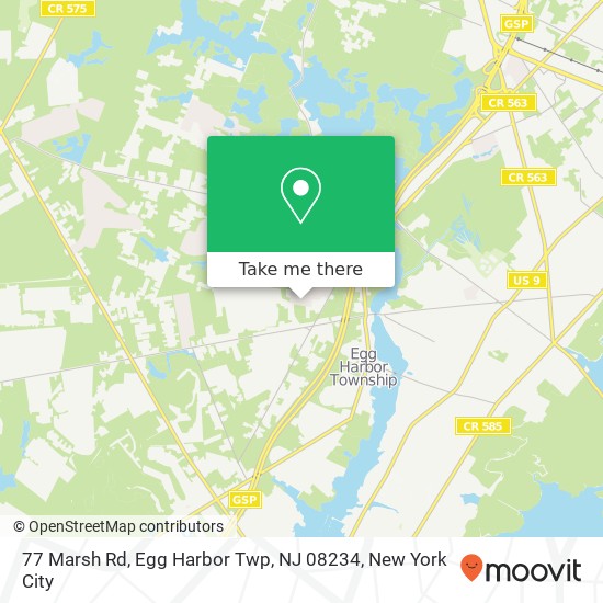 77 Marsh Rd, Egg Harbor Twp, NJ 08234 map