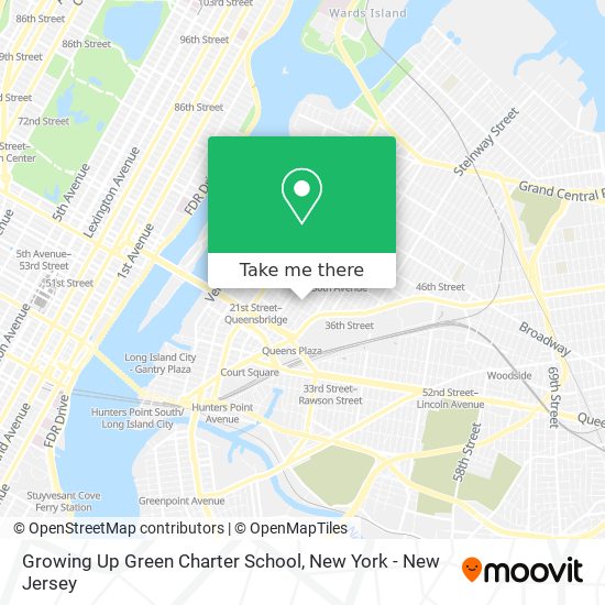 Mapa de Growing Up Green Charter School