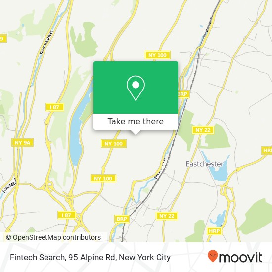 Fintech Search, 95 Alpine Rd map