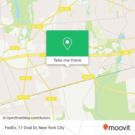 FedEx, 11 Oval Dr map