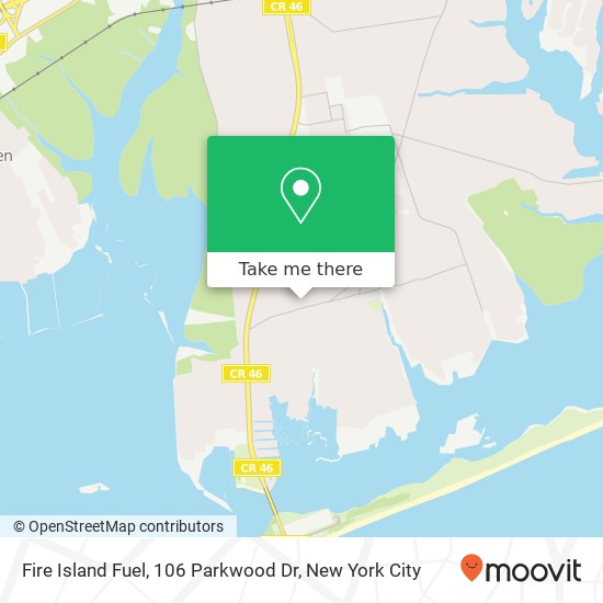 Mapa de Fire Island Fuel, 106 Parkwood Dr