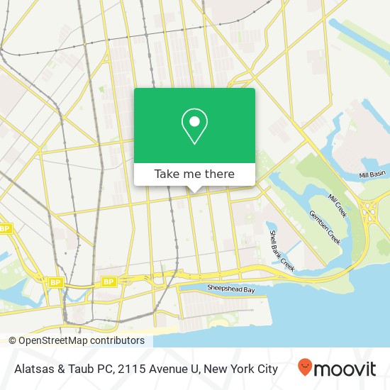 Alatsas & Taub PC, 2115 Avenue U map