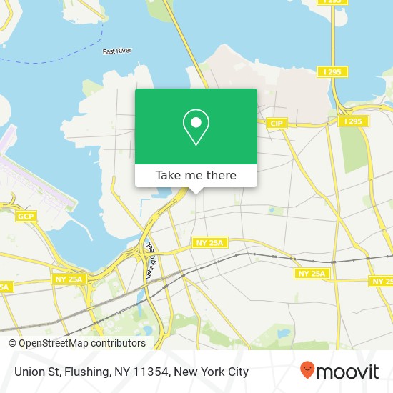 Union St, Flushing, NY 11354 map