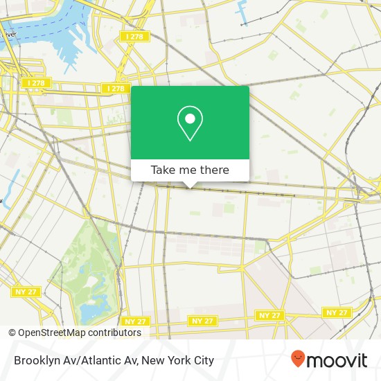 Mapa de Brooklyn Av/Atlantic Av