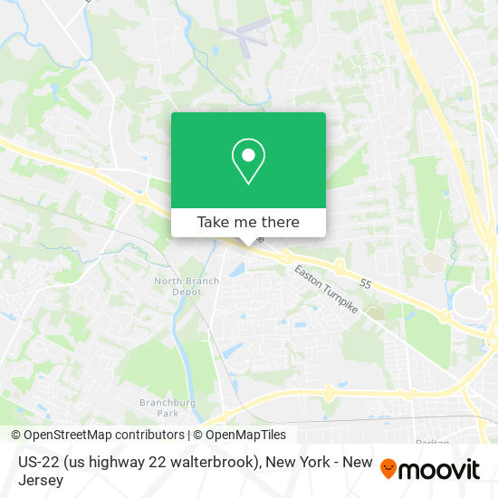 Mapa de US-22 (us highway 22 walterbrook)