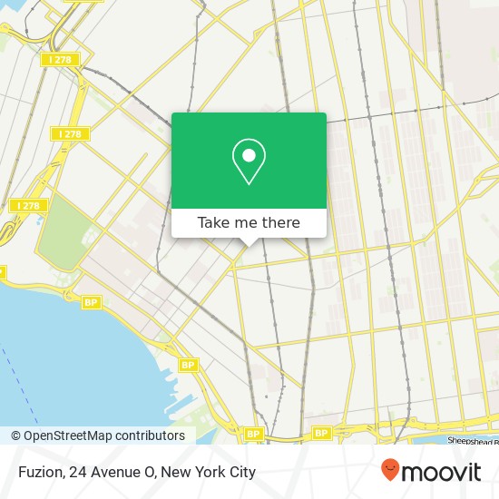 Fuzion, 24 Avenue O map