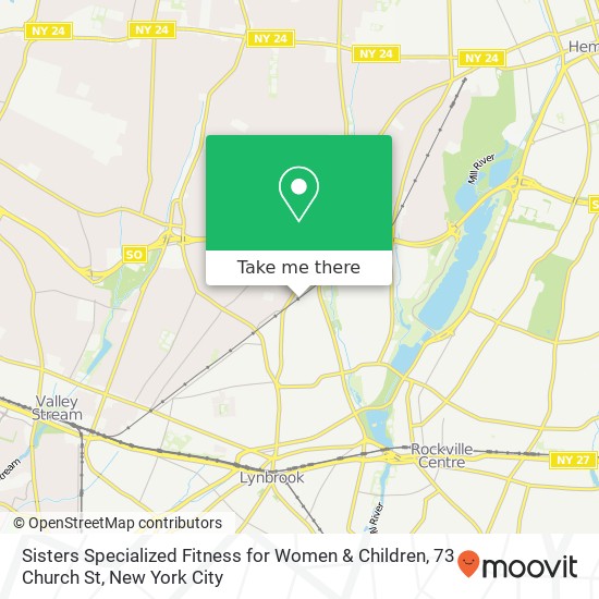 Sisters Specialized Fitness for Women & Children, 73 Church St map