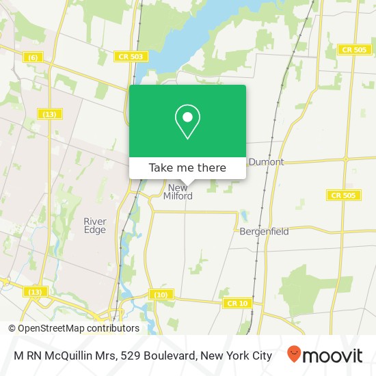 M RN McQuillin Mrs, 529 Boulevard map