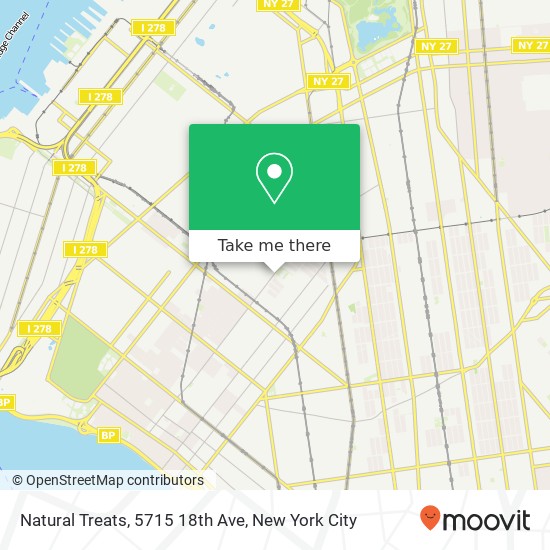 Natural Treats, 5715 18th Ave map