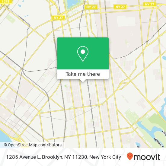 1285 Avenue L, Brooklyn, NY 11230 map