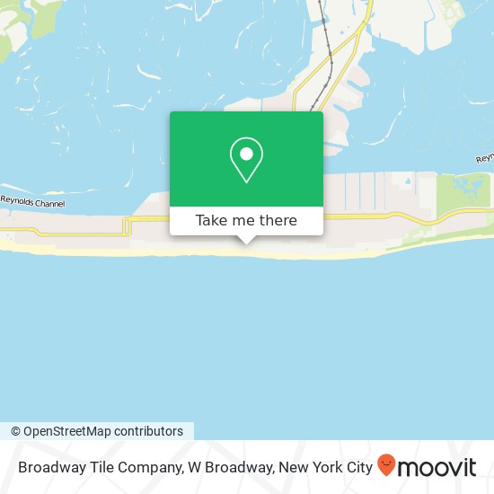 Broadway Tile Company, W Broadway map