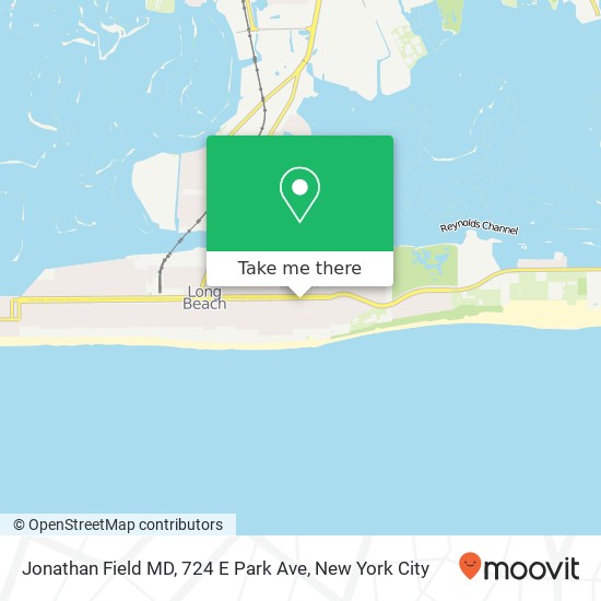 Mapa de Jonathan Field MD, 724 E Park Ave