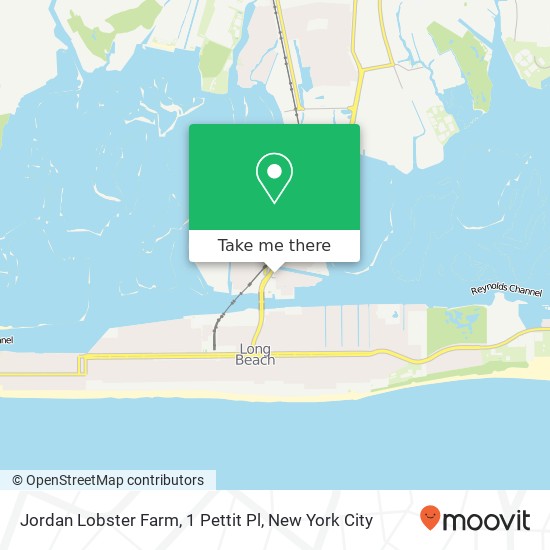 Mapa de Jordan Lobster Farm, 1 Pettit Pl