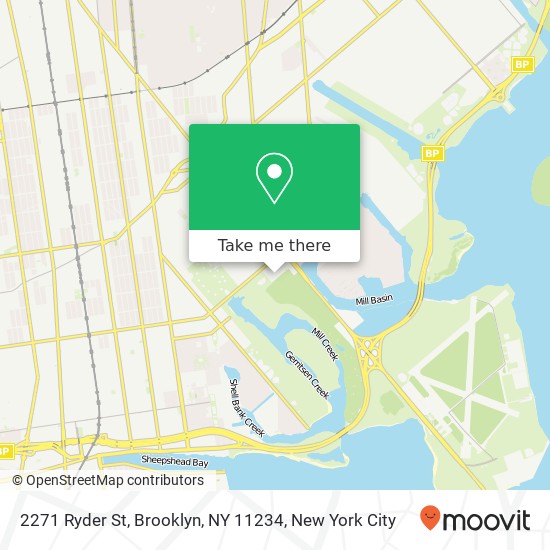 Mapa de 2271 Ryder St, Brooklyn, NY 11234