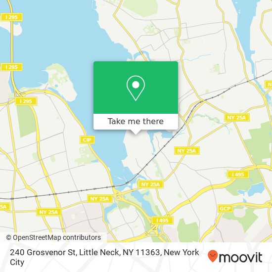 Mapa de 240 Grosvenor St, Little Neck, NY 11363