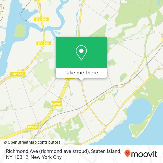 Mapa de Richmond Ave (richmond ave stroud), Staten Island, NY 10312