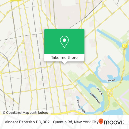 Mapa de Vincent Esposito DC, 3021 Quentin Rd