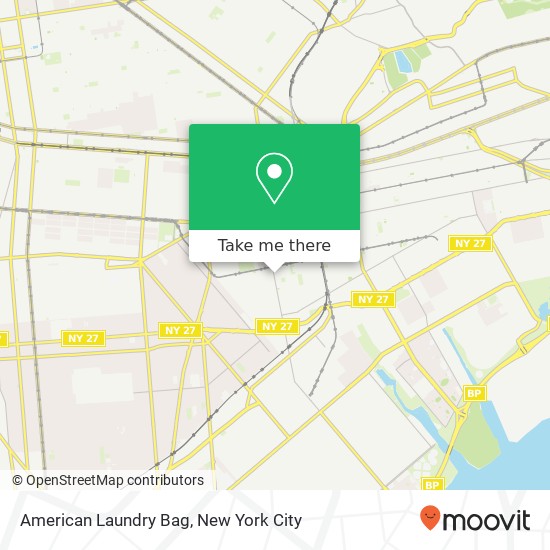 American Laundry Bag map