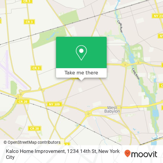 Mapa de Kalco Home Improvement, 1234 14th St