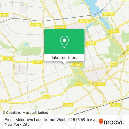 Mapa de Fresh Meadows Laundromat Wash, 19515 69th Ave