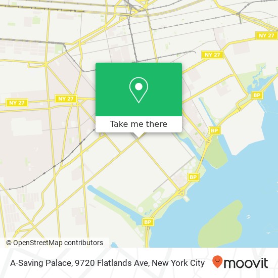 Mapa de A-Saving Palace, 9720 Flatlands Ave
