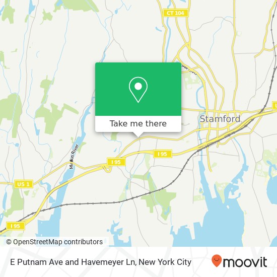 Mapa de E Putnam Ave and Havemeyer Ln
