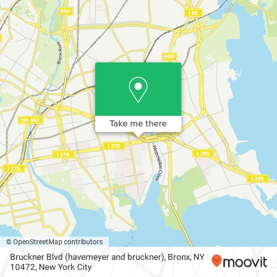 Mapa de Bruckner Blvd (havemeyer and bruckner), Bronx, NY 10472