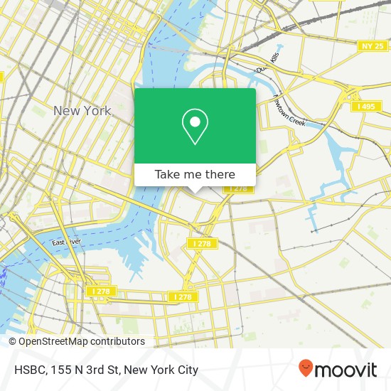 Mapa de HSBC, 155 N 3rd St