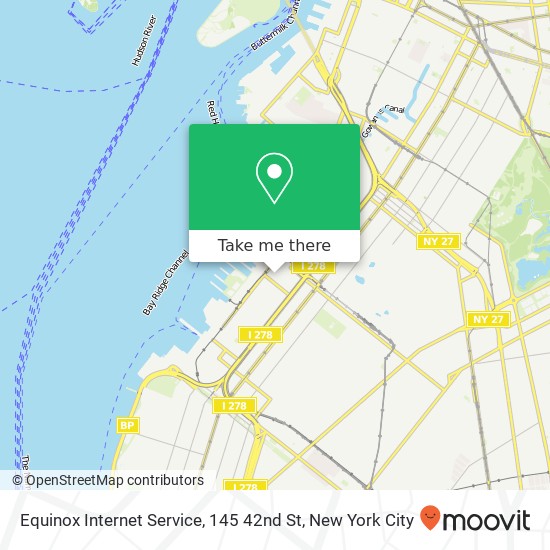 Equinox Internet Service, 145 42nd St map