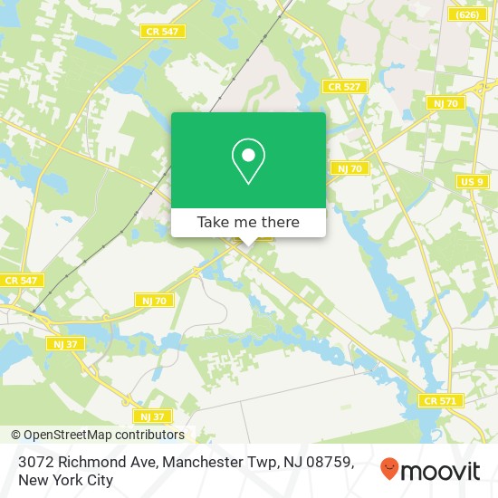 3072 Richmond Ave, Manchester Twp, NJ 08759 map