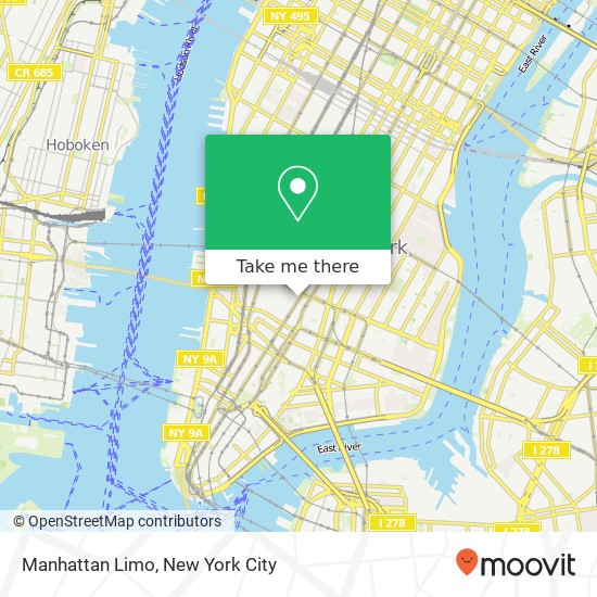 Mapa de Manhattan Limo