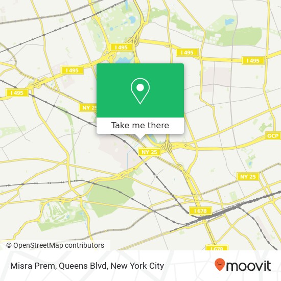 Misra Prem, Queens Blvd map