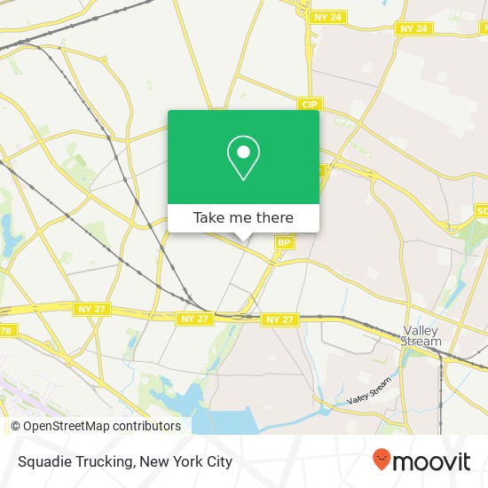 Squadie Trucking, 230th St map