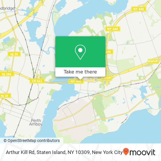 Arthur Kill Rd, Staten Island, NY 10309 map