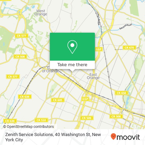 Zenith Service Solutions, 40 Washington St map